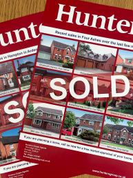 printed flyer for estate agents